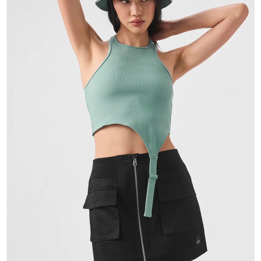 ALO Yoga Ribbed Tank Top in Teal
